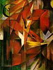 Franz Marc Foxes painting